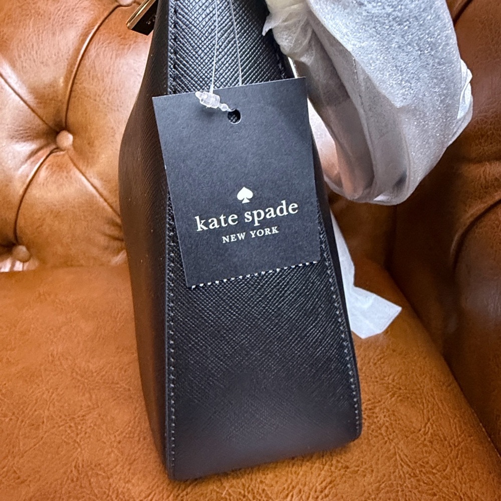 Kate Spade ♠️ Madison Black Saffiano Leather Shoulder Bag KH397 NWT - Picture 8 of 14